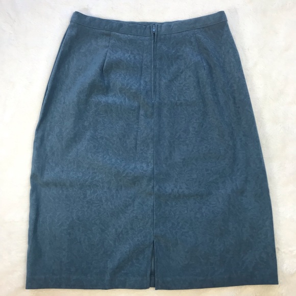 Blue Pencil Skirt, Size 12 - Picture 2 of 14